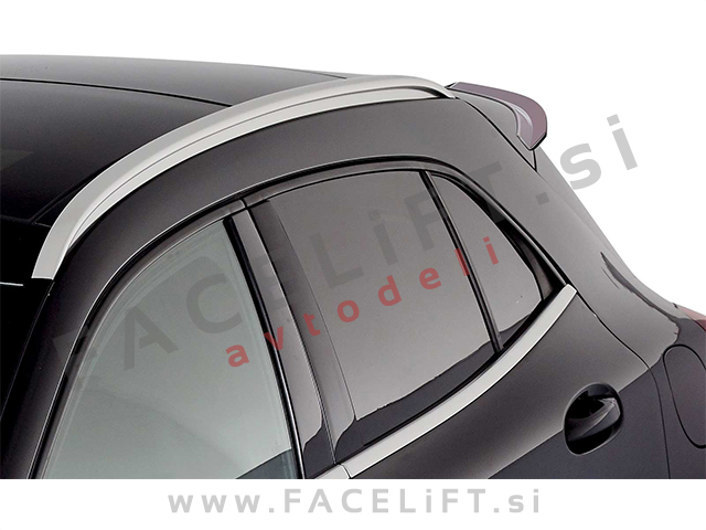 Mercedes GLA X156 13- strešni spojler črni (mat)