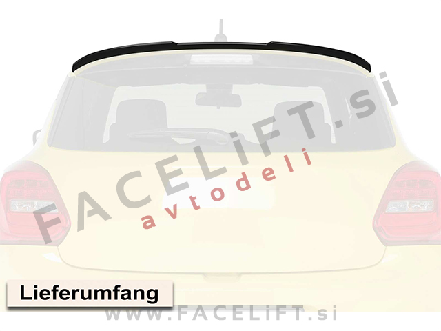 Suzuki Swift Sport / (17- ) / strešni spojler / črni (mat)