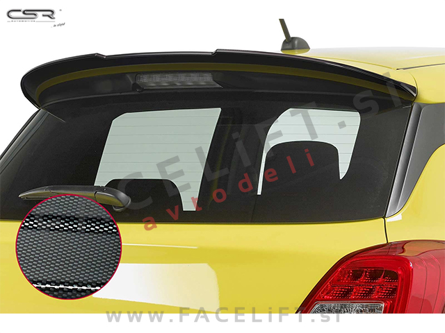 Suzuki Swift Sport / (17- ) / strešni spojler / karbon (sijaj)