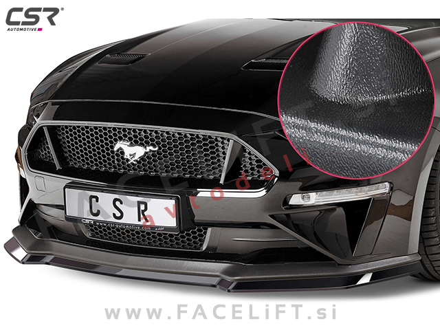 Ford Mustang / (17- ) / podaljšek sprednjega odbijača / črni (mat)
