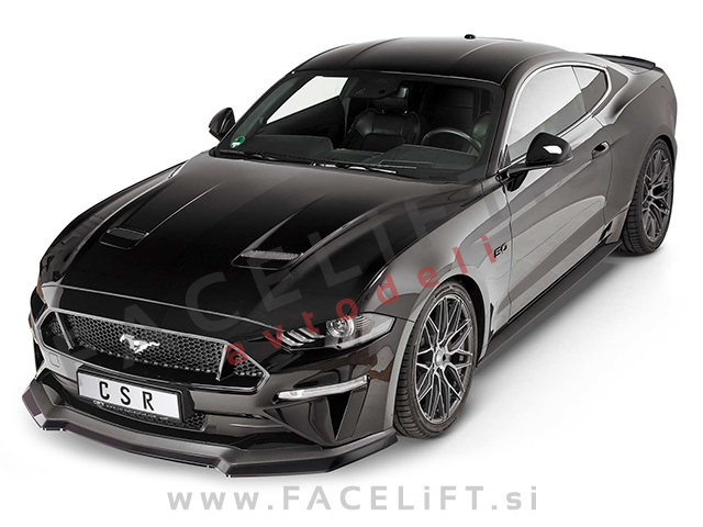 Ford Mustang / (17- ) / podaljšek sprednjega odbijača / črni (mat)