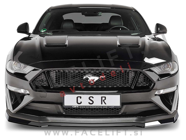 Ford Mustang / (17- ) / podaljšek sprednjega odbijača / črni (mat)