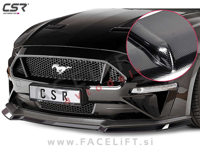 Ford Mustang / (17- ) / podaljšek sprednjega odbijača / karbon (sijaj)