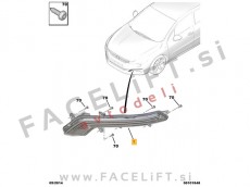 Peugeot 508 14-18 LED dnevna luč s smernikom desna