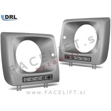 Mercedes G / W461 W463 (89-12) / tipske LED dnevne luči / DRL / srebrne (mat)