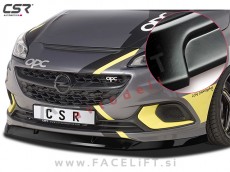 Opel Corsa E OPC / (14-19) / podaljšek sprednjega odbijača / črni (mat)