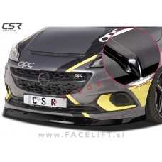 Opel Corsa E OPC / (14-19) / podaljšek sprednjega odbijača / črni (sijaj)