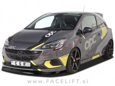 Opel Corsa E OPC / (14-19) / podaljšek sprednjega odbijača / črni (sijaj)