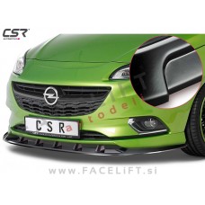Opel Corsa E OPC Line / (14-19) / podaljšek sprednjega odbijača / črni (mat)