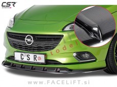 Opel Corsa E OPC Line / (14-19) / podaljšek sprednjega odbijača / karbon (sijaj)