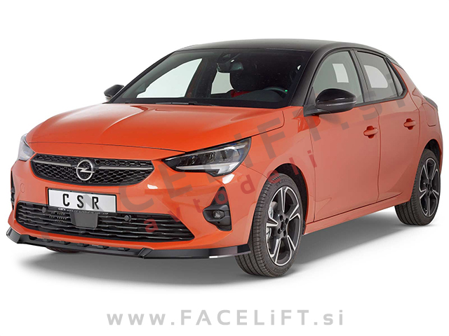 Opel Corsa F GS-Line / (19- ) / podaljšek sprednjega odbijača / črni (mat)