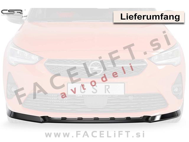Opel Corsa F GS-Line / (19- ) / podaljšek sprednjega odbijača / črni (sijaj) Opel Corsa F GS-Line / (19- ) / podaljšek sprednjega odbijača / črni (sijaj)