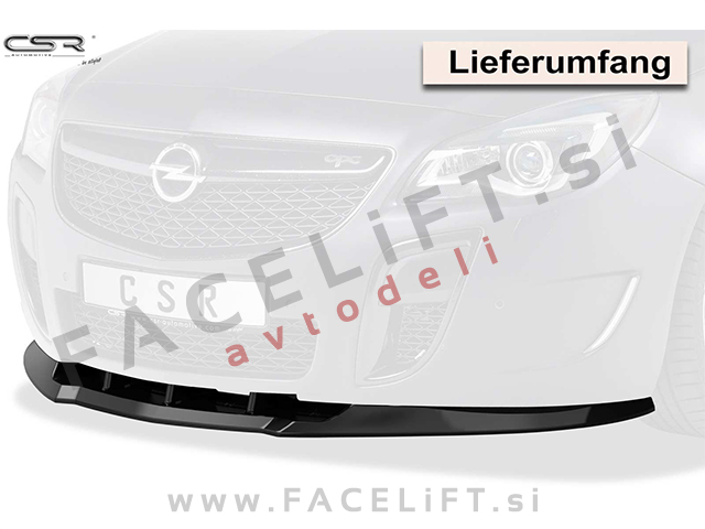 Opel Insignia OPC / G09 (13-17) / podaljšek sprednjega odbijača / črni (mat)