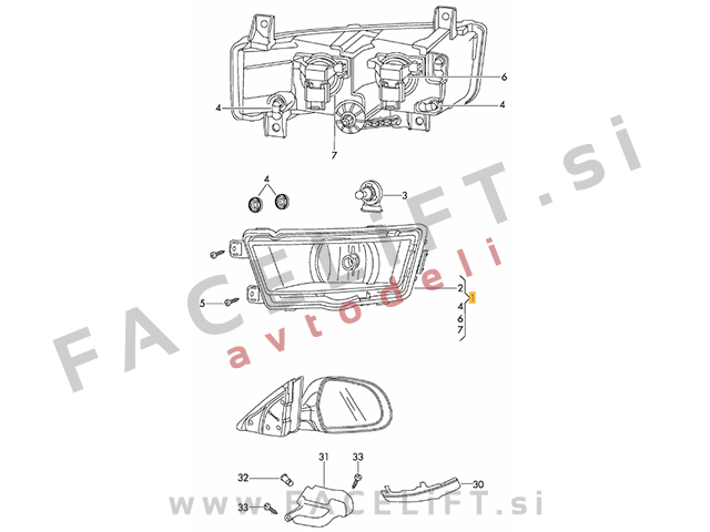 Škoda Octavia / 5E (13-17) / meglenka / desna