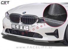 BMW 3 G20 G21 19- podaljšek sprednjega odbijača črni mat