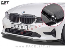 BMW 3 G20 G21 19- podaljšek sprednjega odbijača karbon sijaj