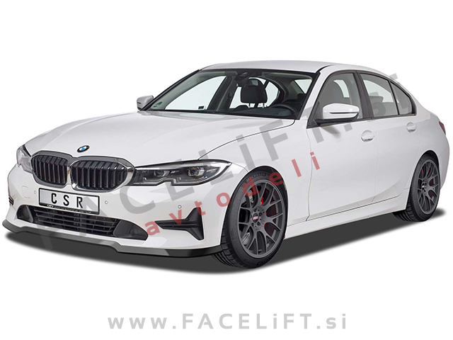 BMW 3 G20 G21 19- podaljšek sprednjega odbijača karbon sijaj