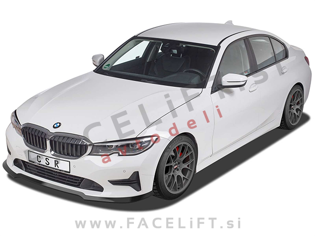 BMW 3 G20 G21 19- podaljšek sprednjega odbijača karbon sijaj