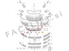 Škoda Octavia / 5E (13-17) / spojler sprednjega odbijača