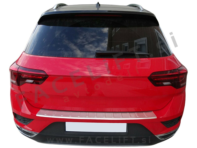 VW T-Roc 17- zaščita zadnjega odbijača srebrna (mat)