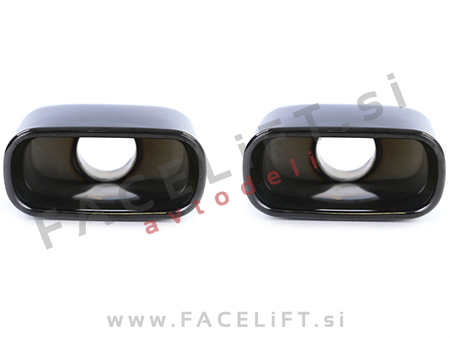 BMW X5 E53 99-06 nastavki za izpuh črni sijaj