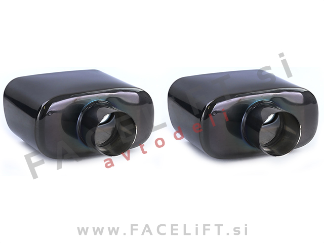 BMW X5 E53 99-06 nastavki za izpuh črni sijaj