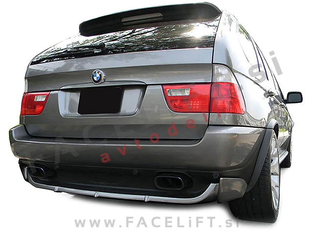 BMW X5 E53 99-06 nastavki za izpuh črni sijaj