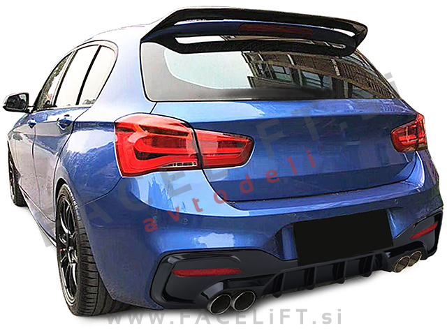BMW 1 F20 F21 LCI 15-19 difuzor M-Performance črni (sijaj)