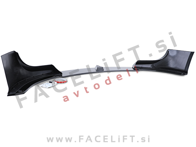BMW 5 E60 E61 M 03-10 podaljšek sprednjega odbijača črni (sijaj)