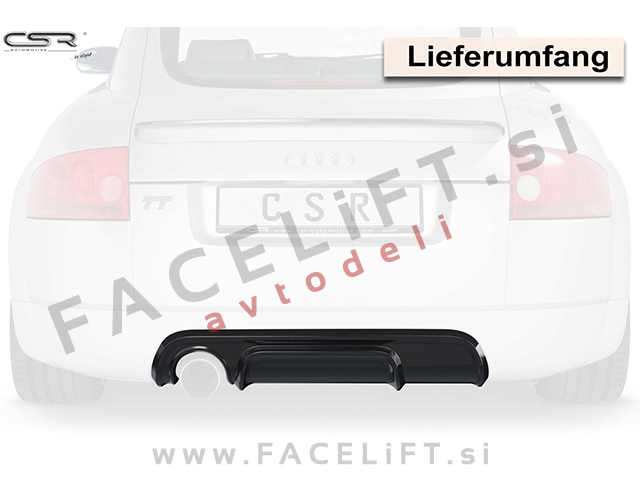 Audi TT / 8N (98-06) / difuzor / karbon (sijaj)