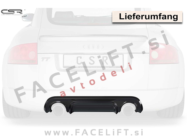 Audi TT / 8N (98-06) / difuzor / črni (sijaj)