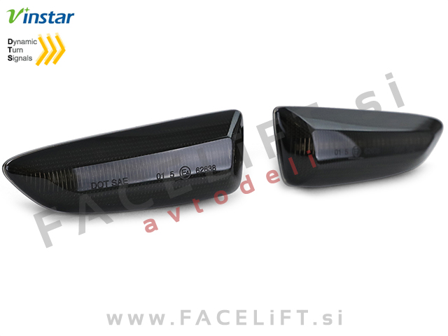 Opel Astra K / (15- ) / dinamični bočni LED smerniki / zatemnjeni (smoke)