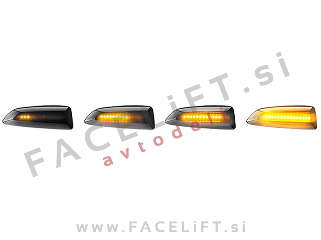 Opel Astra K / (15- ) / dinamični bočni LED smerniki / zatemnjeni (smoke)