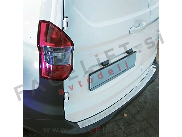 Ford Tourneo Courier / (14- ) / zaščita zadnjega odbijača / kromirana (sijaj)