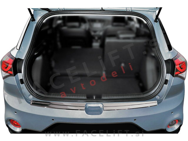 Hyundai i20 / GB (14-18) / zaščita zadnjega odbijača / kromirana (sijaj)