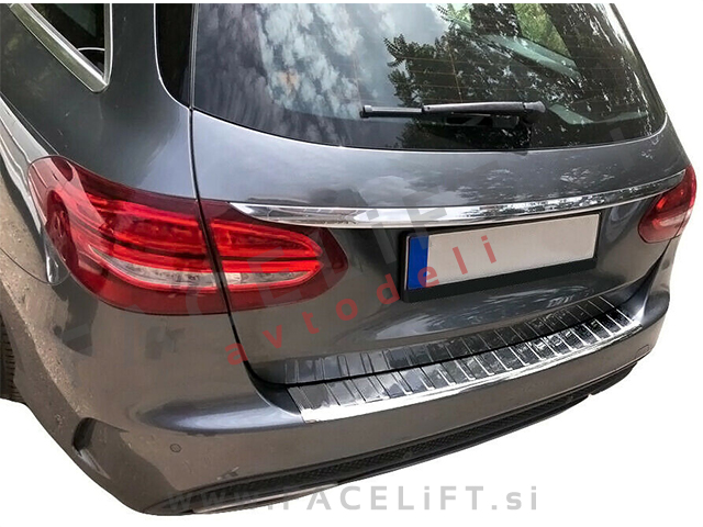 Mercedes C Karavan S205 14- zaščita zadnjega odbijača kromirana (sijaj)