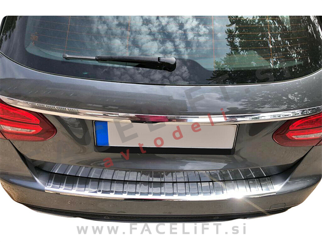 Mercedes C Karavan S205 14- zaščita zadnjega odbijača kromirana (sijaj)