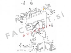 VW Golf 6 08-12 sprednji blatnik desni