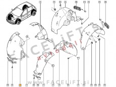 Renault Clio 3 05-12 sprednji kolotek desni