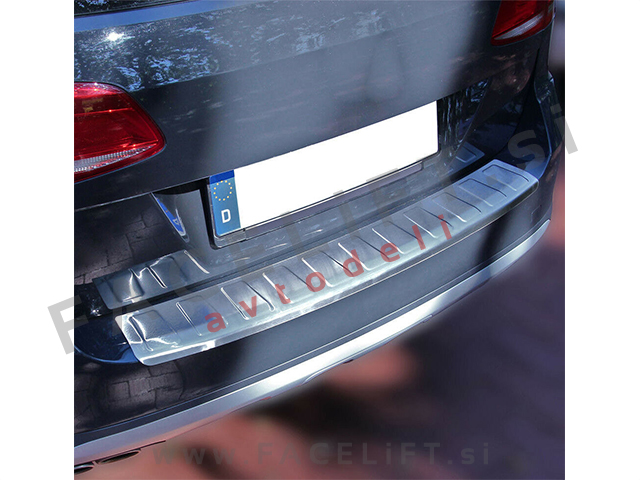 VW Passat Karavan B7 10-14 zaščita zadnjega odbijača srebrna (mat)
