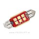 LED žarnica C5W 6x LED (3030) CANBUS 36mm 12V