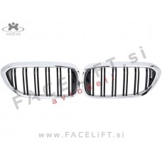 BMW 5 G30 G31 17-20 ledvičke črne kromirane sijaj BMW 5 G30 G31 17-20 ledvičke črne kromirane sijaj