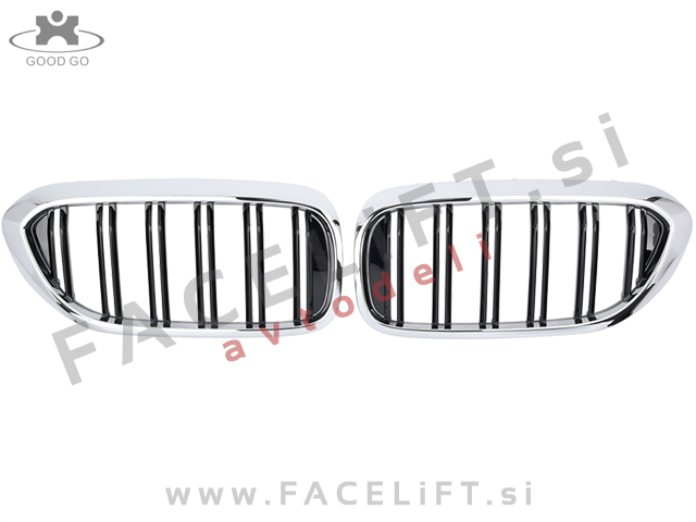 BMW 5 G30 G31 17-20 ledvičke črne kromirane sijaj BMW 5 G30 G31 17-20 ledvičke črne kromirane sijaj