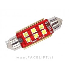LED žarnica C5W 6x LED (3030) CANBUS 39mm 12V