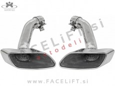 BMW X6 E71 08-14 nastavki za izpuh kromirani (sijaj)