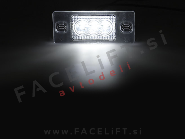 Porsche Cayenne 02-10 LED osvetlitev registrske tablice z ohišjem