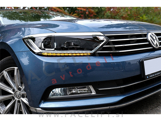 VW Passat B8 14- LED žarometi DRL DTS