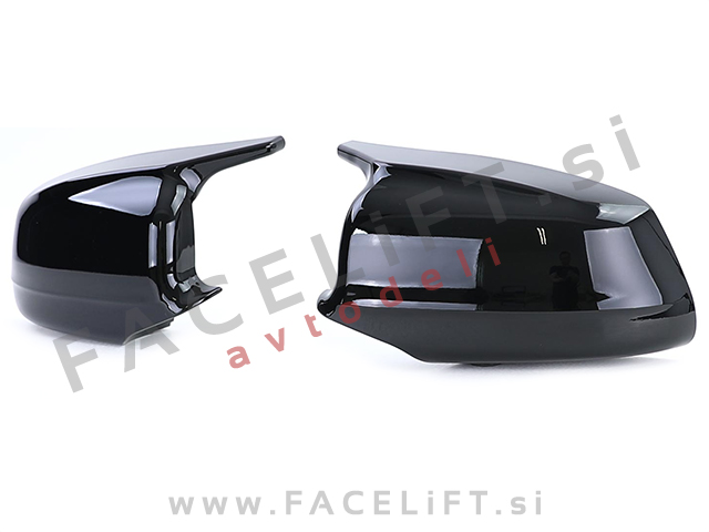 BMW 5 F10 F11 10-13 pokrovi ogledal M5 izgled črni (sijaj)