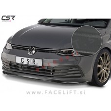 VW Golf 8 / CD (20- ) / podaljšek sprednjega odbijača / črni (mat)