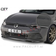 VW Golf 8 / CD (20- ) / podaljšek sprednjega odbijača / črni (mat)